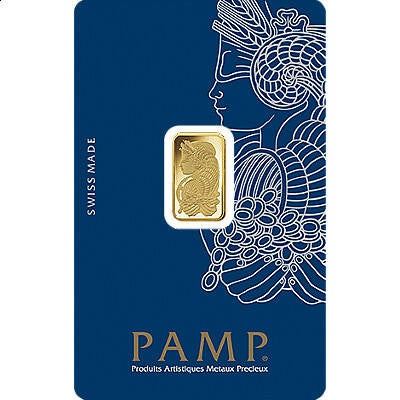 PAMP Suisse 24K 999.9 fine gold bar