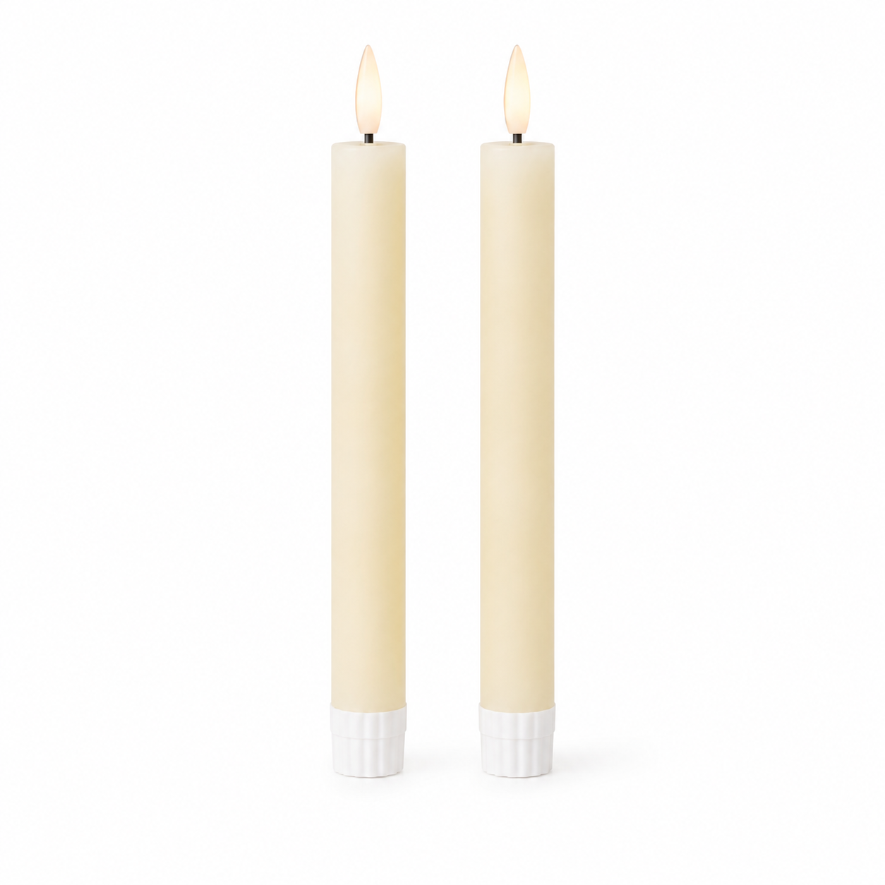 LED Dinerkaarsen Ivoor – Set van 2 – 12,5 cm Countryfield