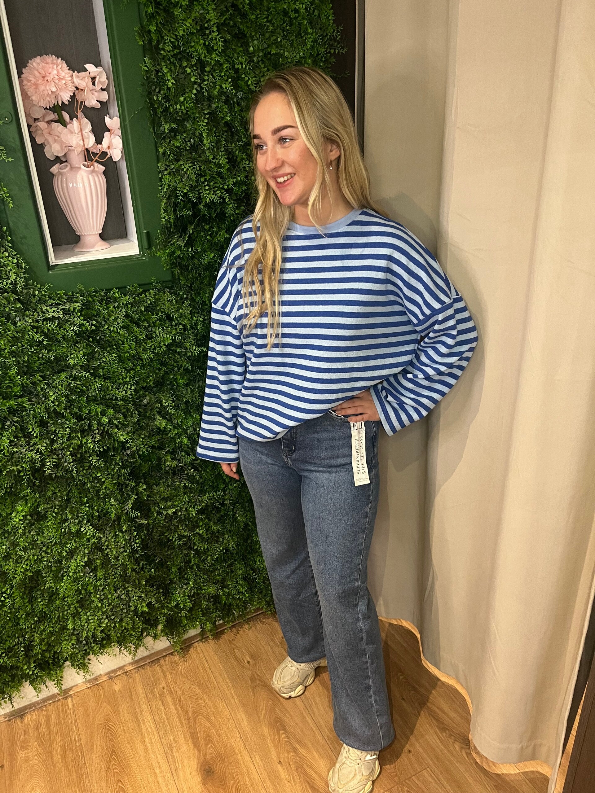 Hello Miss Wide Leg Blue