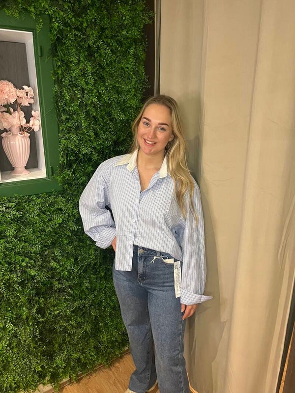 Striped Strass Blouse