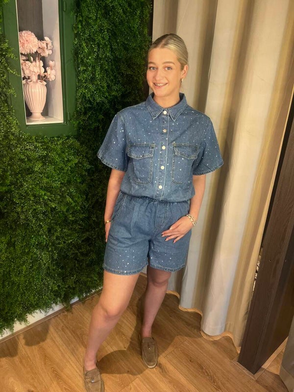 Froukje dark denim set