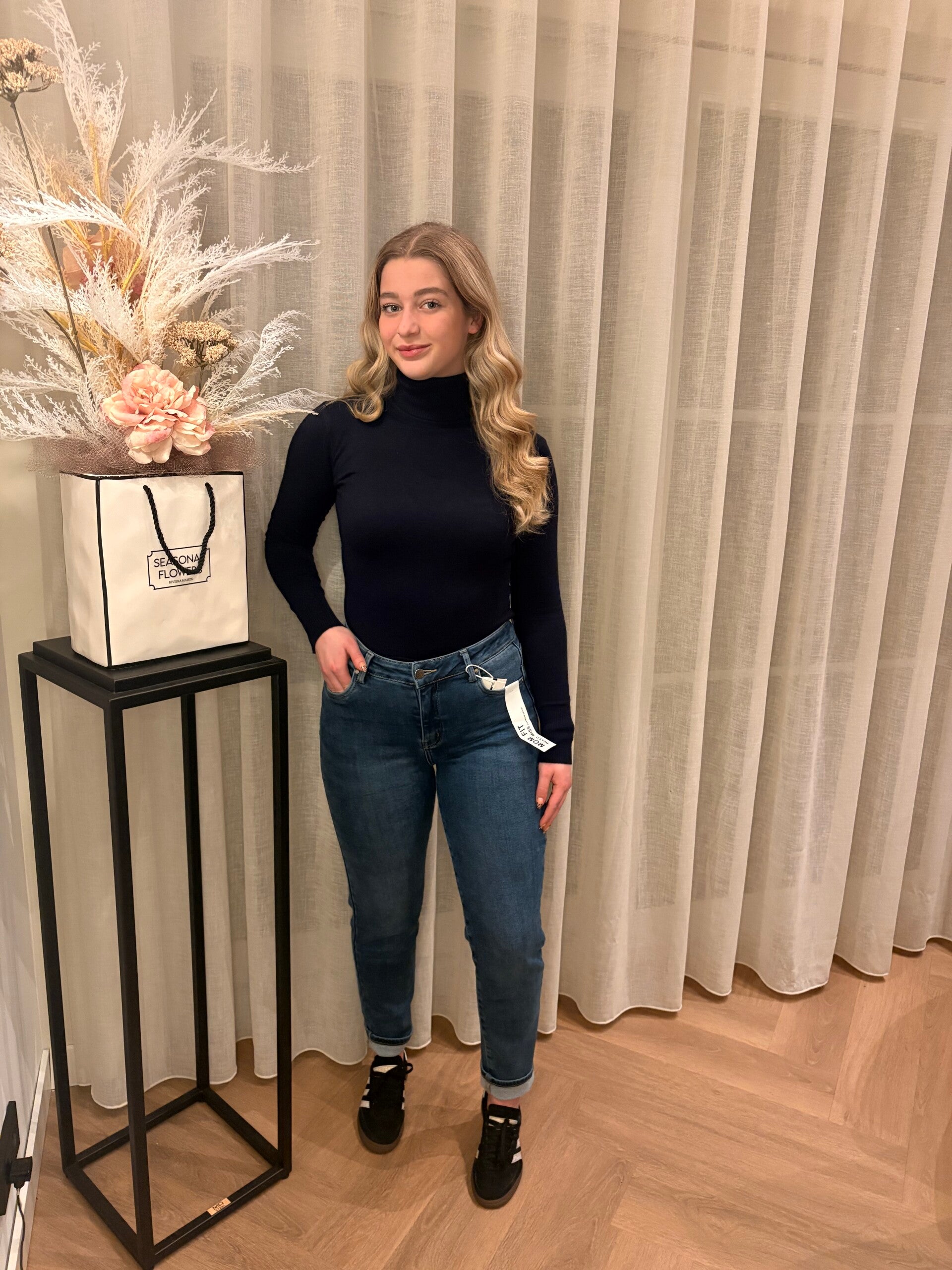 Hello Miss Mom Fit Blue