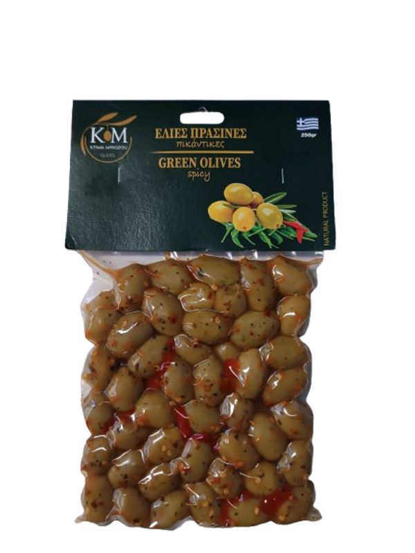 ΕΛΙΕΣ ΠΡΑΣΙΝΕΣ ΠΙΚΑΝΤΙΚΕΣ 250gr