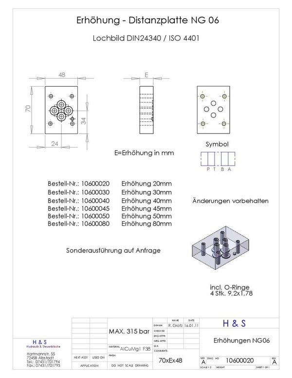 Erhöhung NG6