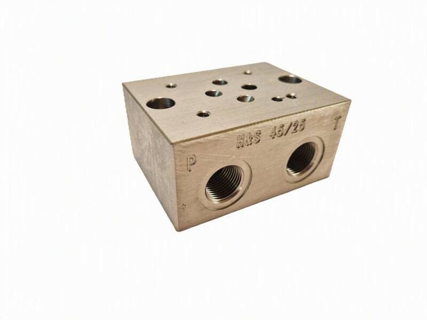 Anschlussplatte NG6 / P T A B 3/8