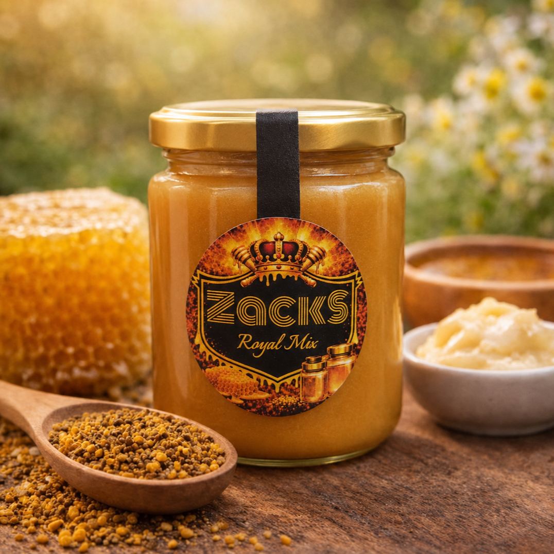 Cederhoning met Royal Jelly en stuifmeel