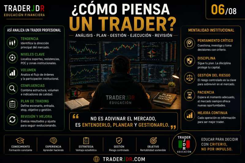 COMO PIENSA UN TRADER TRADING TRADERJDR EDUCACION FINANCIERA PONENCIAS GRATUITAS