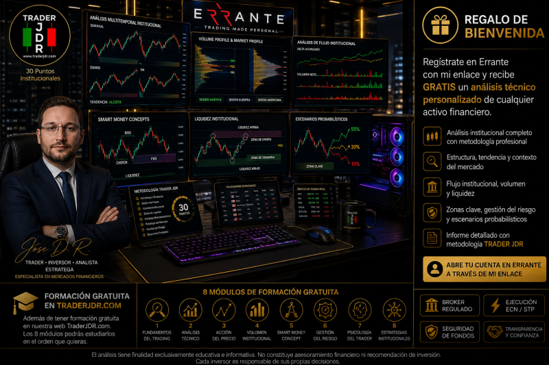TRADERJDR METODO JDR BROKER ERRANTE GRATIS FORMACION ACADEMIA REGALO MEMBRESIA COIN MALAGA TRADING