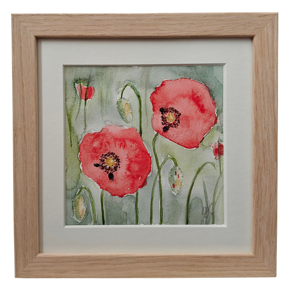 Aquarel Papaver