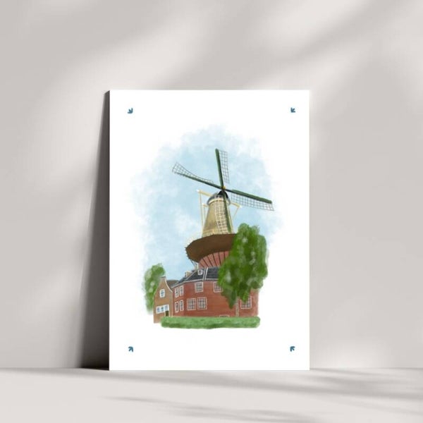 Delftkaart Molen de Roos
