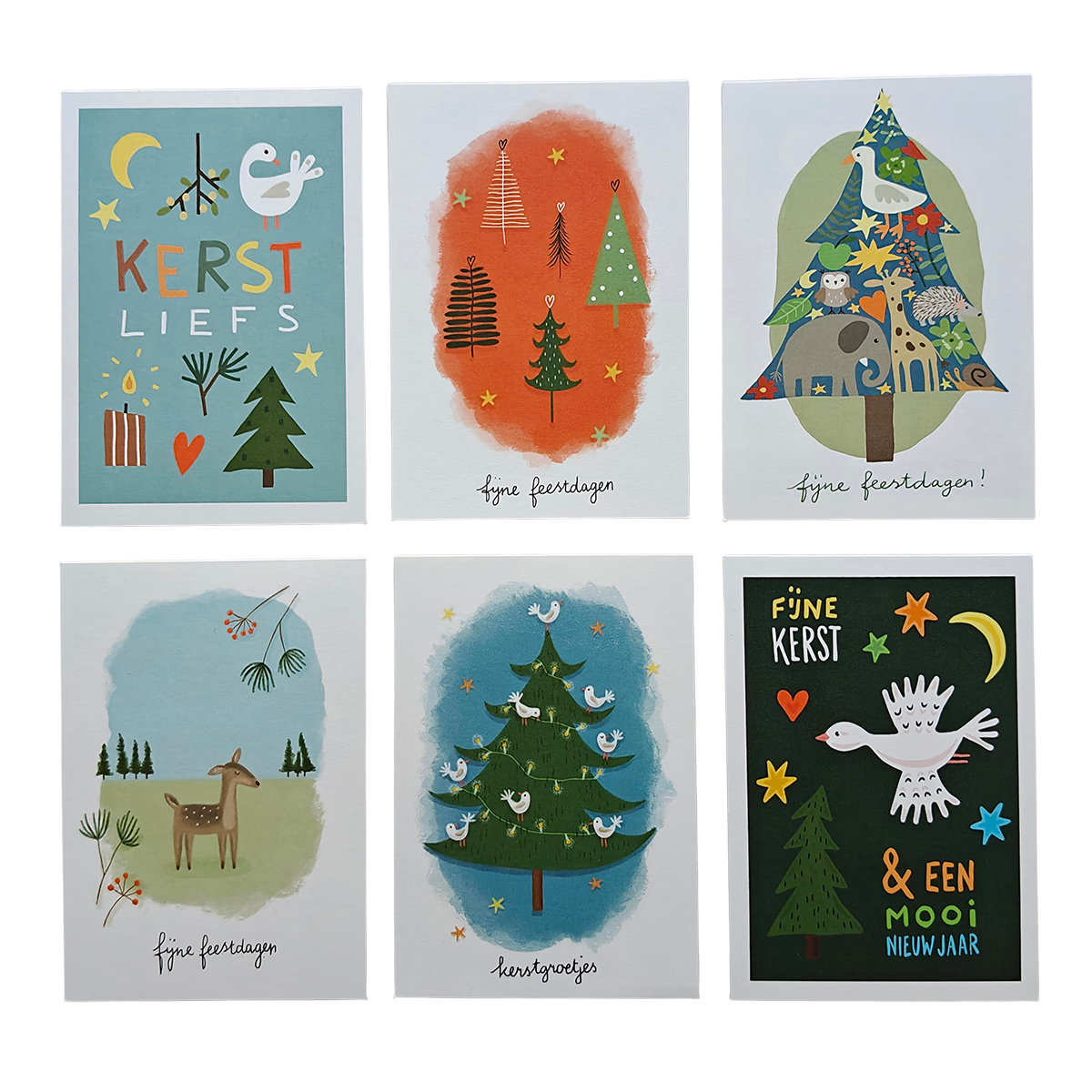 Kaartenset kerst