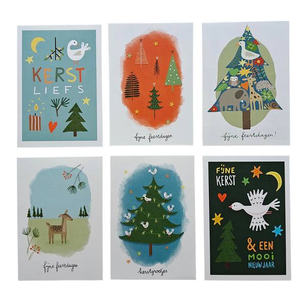 Kaartenset kerst