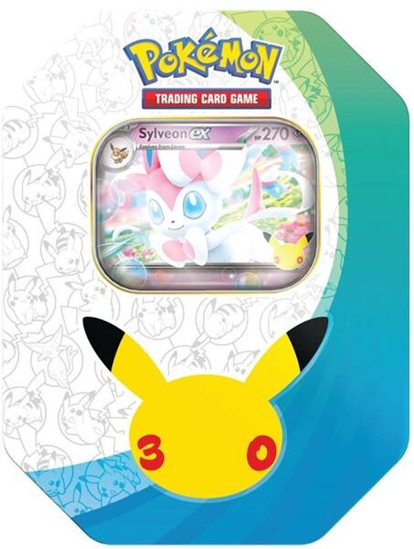 Pokemon 30th Celebration Sylveon ex Tin