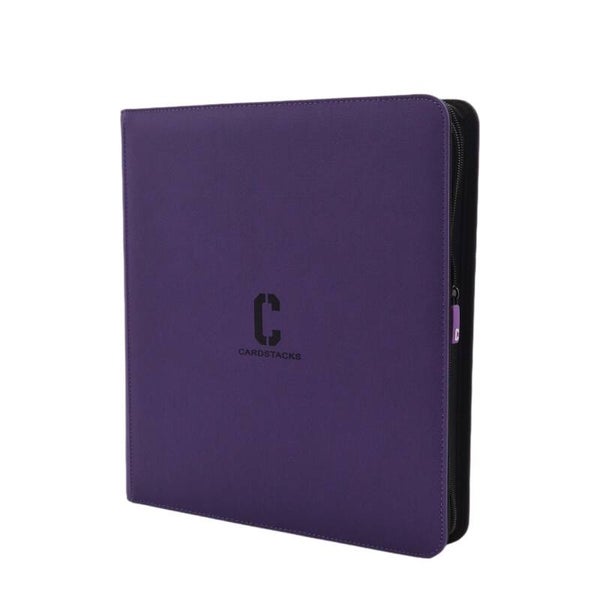 CardStacks Zip-Up 12-Pocket Binder (Paars)