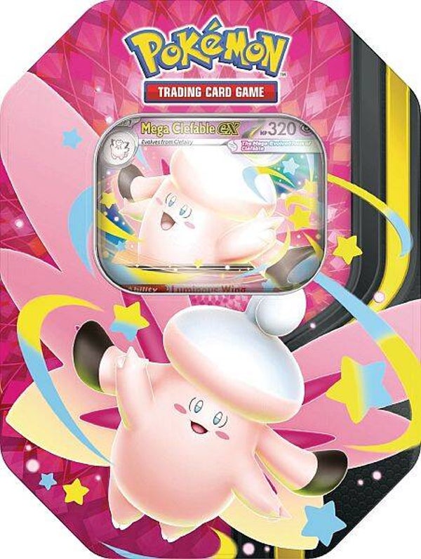Pokemon Mega Moonlit Tin - Mega Clefable ex