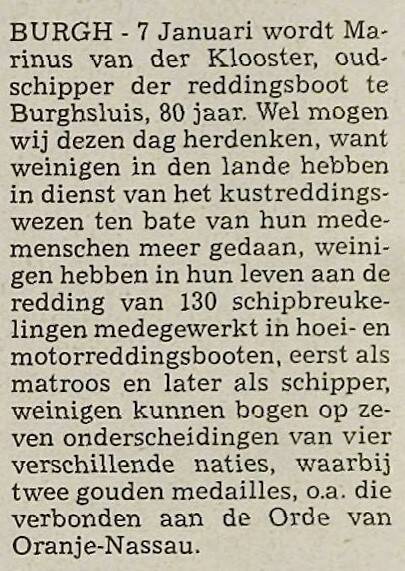 80 jaar Marinus van der Klooster