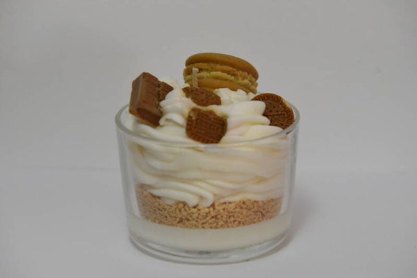 Bougie gourmande parfumée chocolat noisette