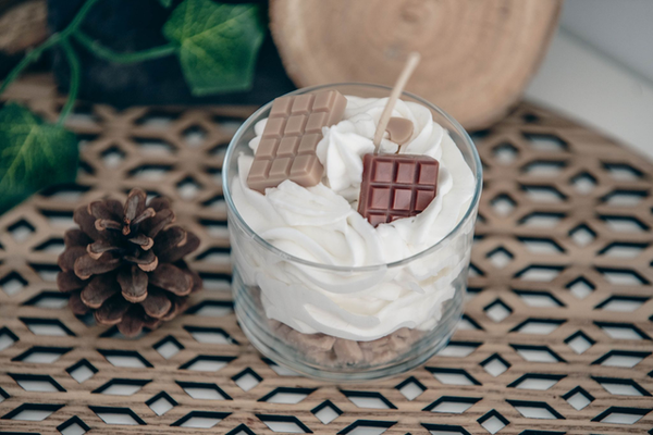 Bougie Gourmande Parfumée - Chocolat Noisette