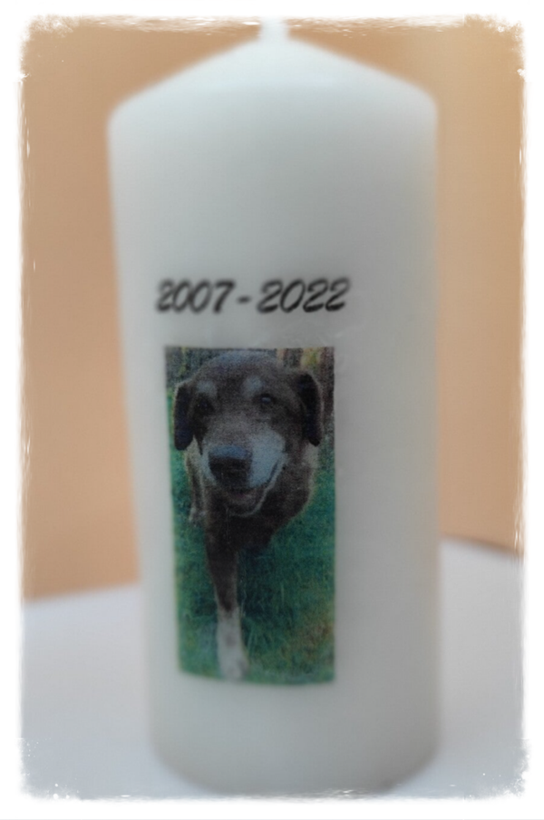 Individuelle Tier-Trauerkerze
