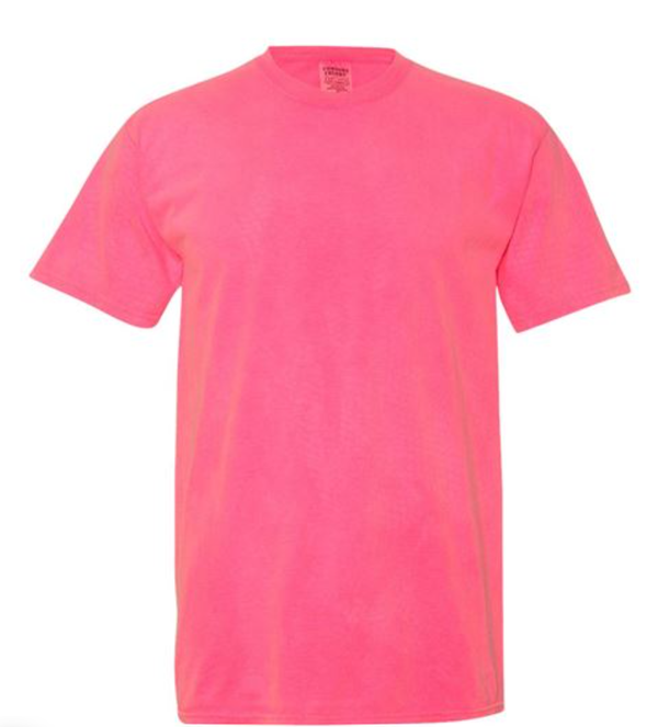 Comfort Colors C1717 Tee (Neon Pink)