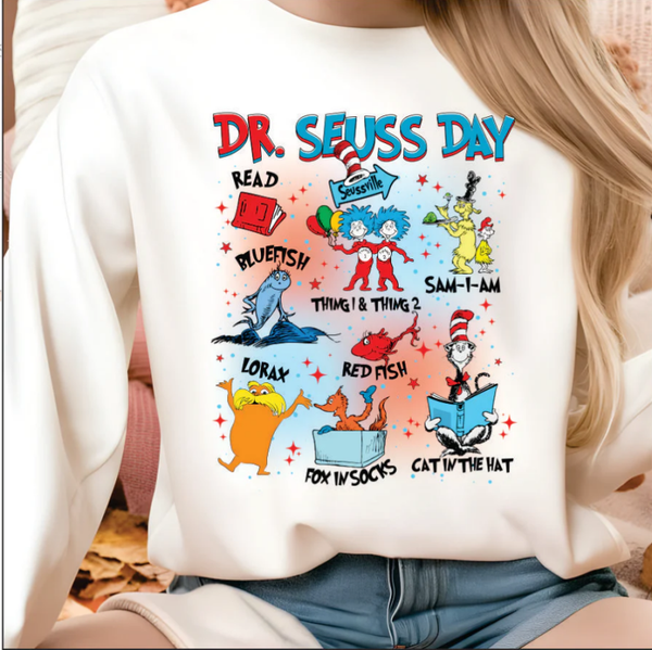 Dr. Suess Day 1 DTF Print (ADULT)