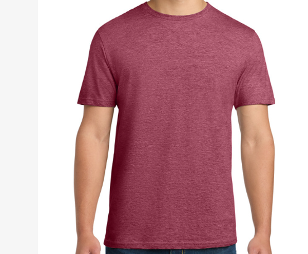 Gildan Soft Style Unisex Tee HEATHER CARDINAL
