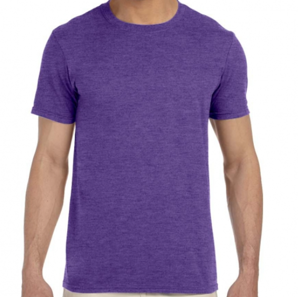 Gildan Soft Style Unisex Tee HEATHER PURPLE