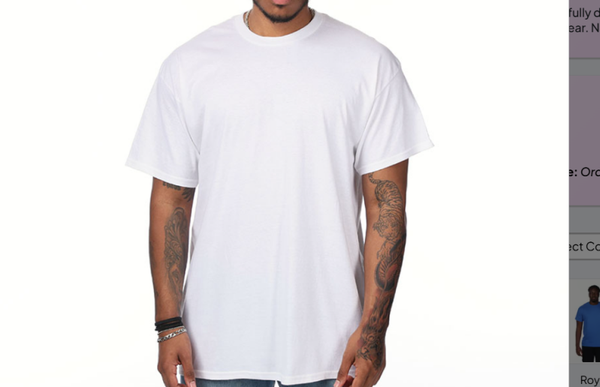 Gildan/Jerzees Adult Unisex Tee WHITE
