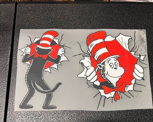 Cat In The Hat Full Front & Back Adult Size Print