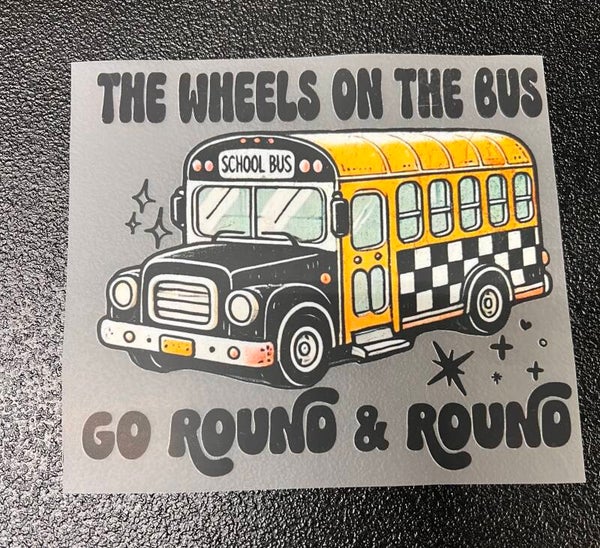 The Wheels On The Bus Go Round & Round Toddler Print
