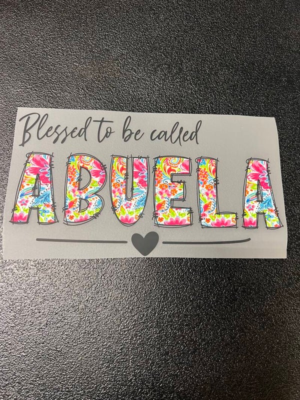 Blessed To Be Called Abuela Print