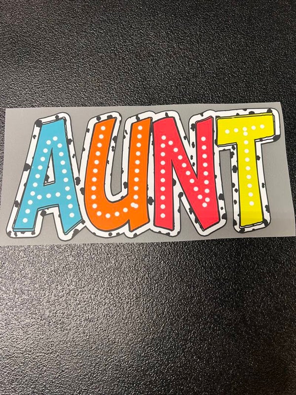 Bright Dalmation AUNT Print