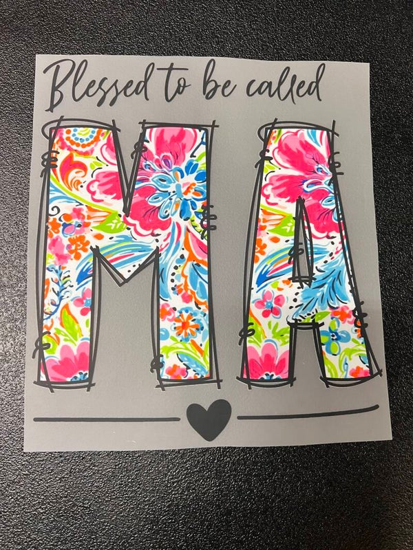 Blessed To Be MA Print