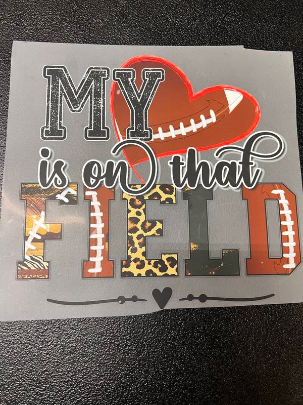 My Heart Is On That Field Football Print