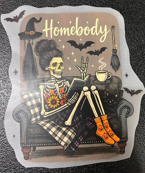Halloween Skeleton Homebody Print