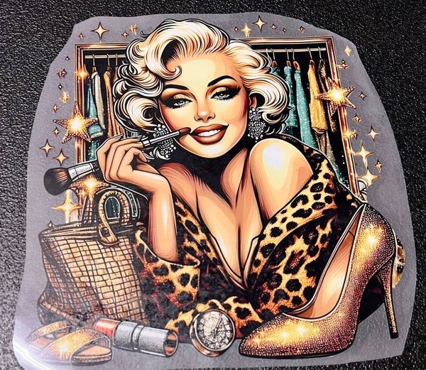 Glamorous Lady Gold Print