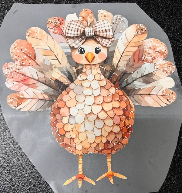 Cute Cream Turkey Print