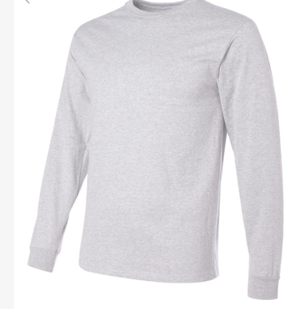 Adult Long Sleeve Unisex Tee ASH GRAY