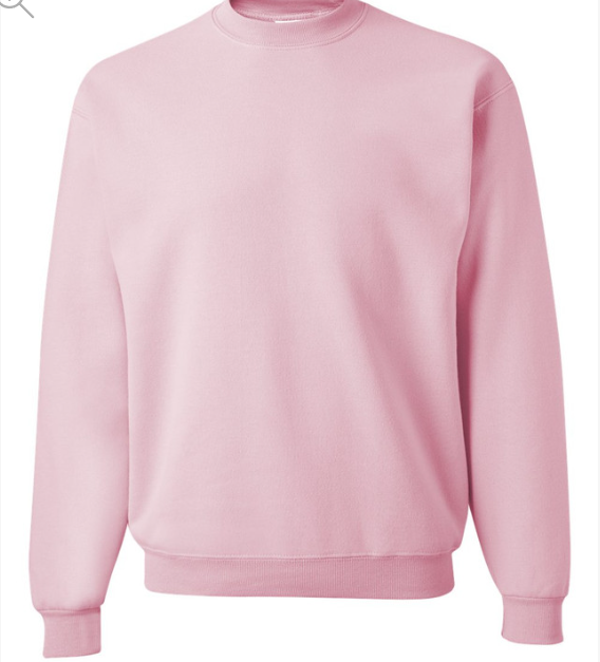 Jerzees Adult Unisex Sweatshirt CLASSIC PINK