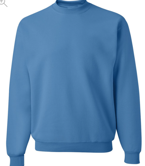 Jerzees Adult Unisex Sweatshirt COLUMBIA BLUE