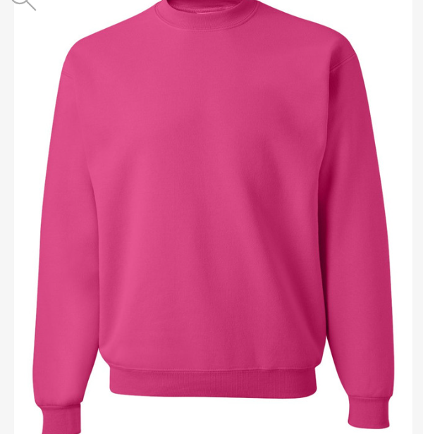 Jerzees Adult Unisex Sweatshirt CYBER PINK