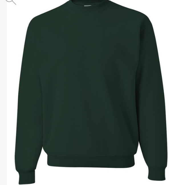 Jerzees Adult Unisex Sweatshirt FOREST GREEN