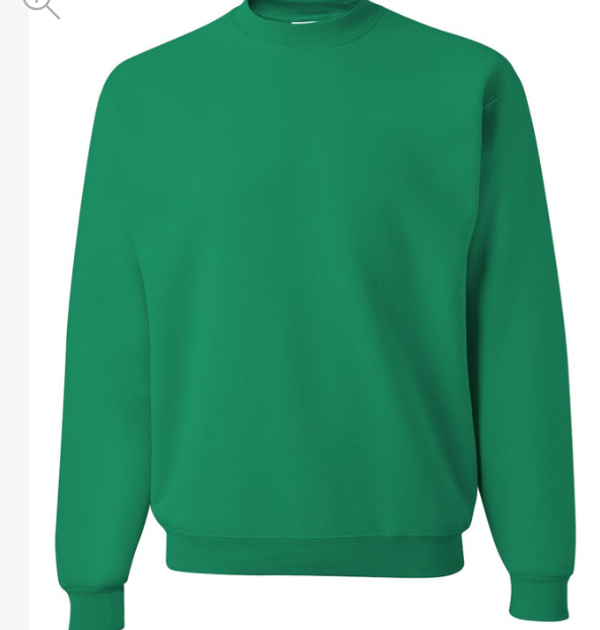 Jerzees Adult Unisex Sweatshirt KELLY GREEN