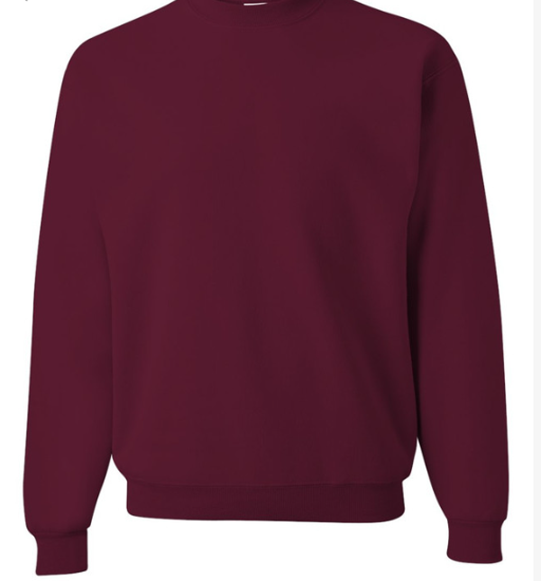 Jerzees Adult Unisex Sweatshirt MAROON