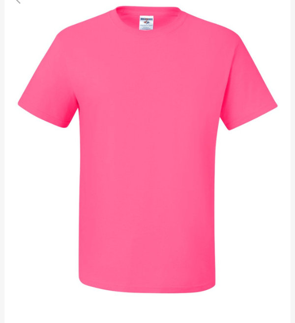Jerzees Adult Unisex Tee NEON PINK