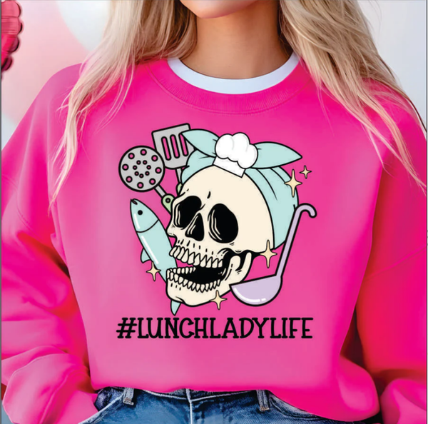 #Lunch Lady Life DTF Print