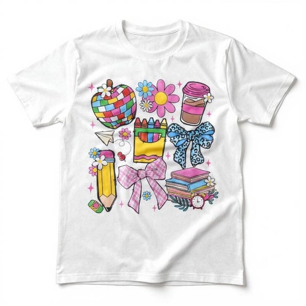 School Supplies Coquette DTF Print