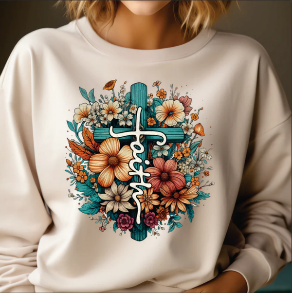 Floral Faith DTF Print