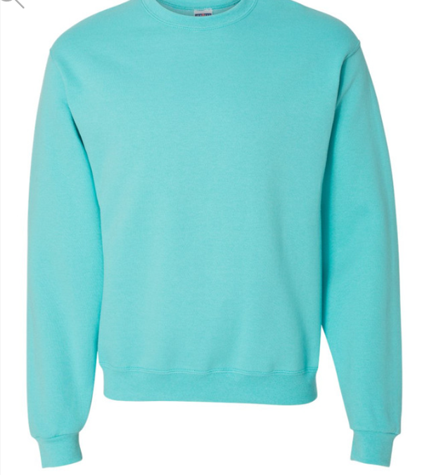 Jerzees Adult Unisex Sweatshirt SCUBA BLUE