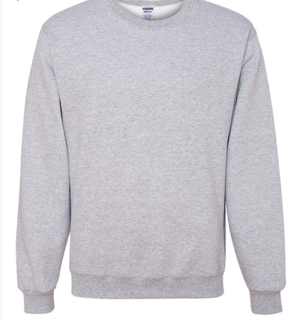 Jerzees Adult Unisex Sweatshirt ASH (LIGHT GRAY)